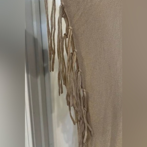 Michael Kors fringe cowl neck poncho sweater Large - Picture 5 of 12